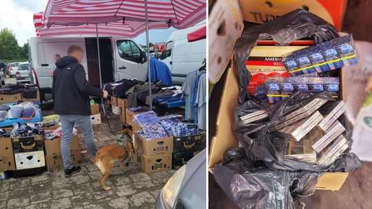 190 paczek papierosów bez akcyzy – interwencja na targowisku w Garwolinie