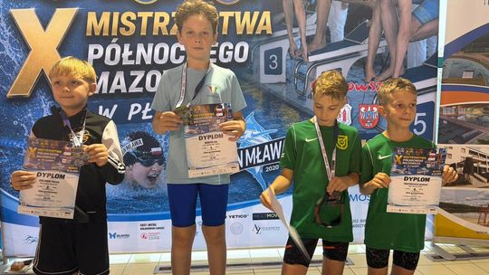 31 medali pływaków Mazowsza Miętne. Zawodnicy pobili dwa rekordy powiatu