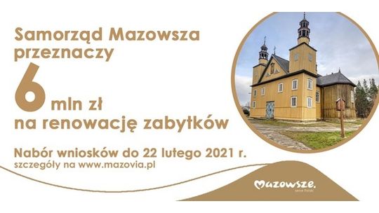 6 mln zł na renowację zabytków