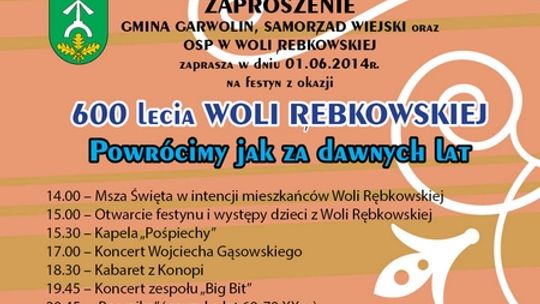 600-lecie Woli Rębkowskiej w stylu retro