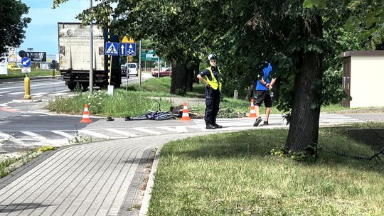 82-latek potrącony przez ciężarówkę