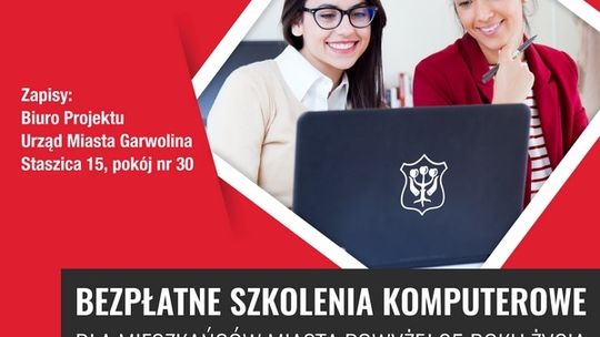 Bezpłatne szkolenia komputerowe dla mieszkańców Garwolina