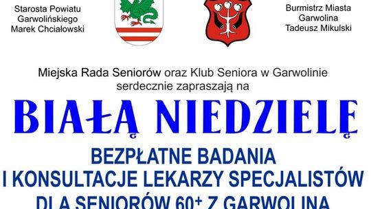 Biała niedziela - seniorze zbadaj się!