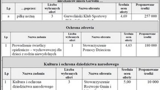 Burmistrz rozdzielił pieniądze na sport, ochronę zdrowia i kulturę