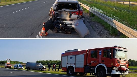 Bus wjechał w toyotę na S17