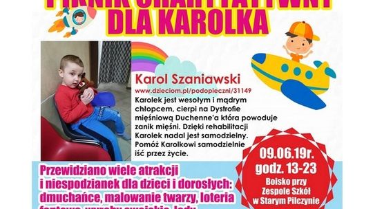 Charytatywnie dla Karolka! W niedzielę w Pilczynie