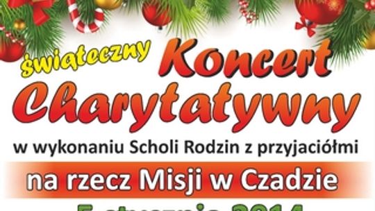 Charytatywnie na rzecz misji w Czadzie