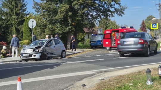 Czołówka na drodze krajowej. W akcji LPR