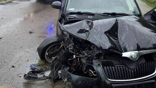 Dachowanie na podwójnym gazie. 39-latek z dwoma promilami