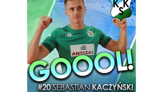 Debiutancki gol Kaczyńskiego w II lidze [wideo]