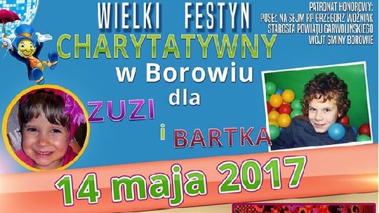 Dla Zuzi i Bartka! Wielki festyn w niedzielę