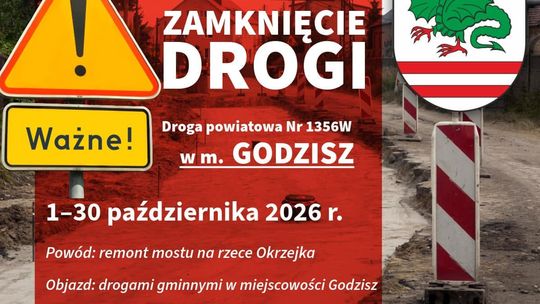 Droga w Godziszu zostanie zamknięta. Rusza remont mostu na Okrzejce