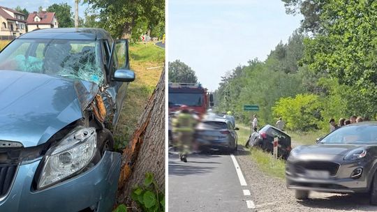 Dwa wypadki na krajowej „76”. Trzy osoby poszkodowane