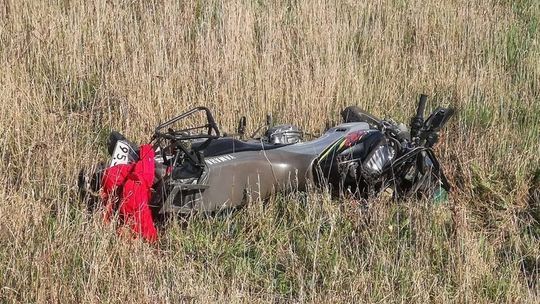 Dwa zdarzenia z udziałem motocyklistów na tej samej trasie