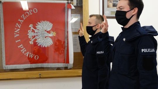 Dwóch nowych policjantów KPP Garwolin