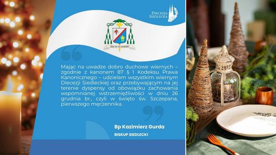 Dyspensa w świąteczny piątek. Jest jeden warunek