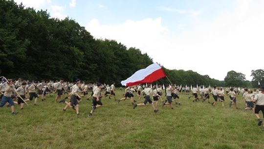 Eurojam 2014 - lądowanie skautów w Normandii