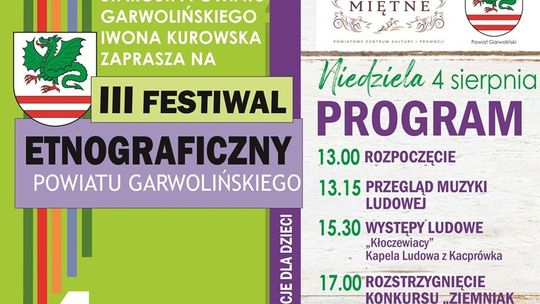 Festiwal Etnograficzny w Miętnem