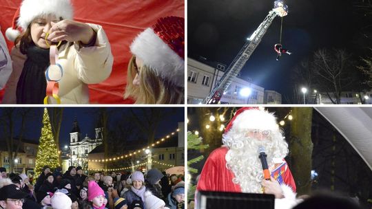 Garwolin w płomieniach dobra! Na Skwer Solidarności Mikołaj zjechał liną! [wideo]