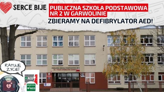 Garwolińska „Dwójka” blisko celu! Zbierają na defibrylator AED ratujący życie