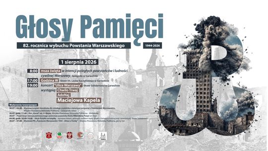 Głosy bohaterów, głosy pamięci. Garwolin uczci rocznicę Powstania Warszawskiego