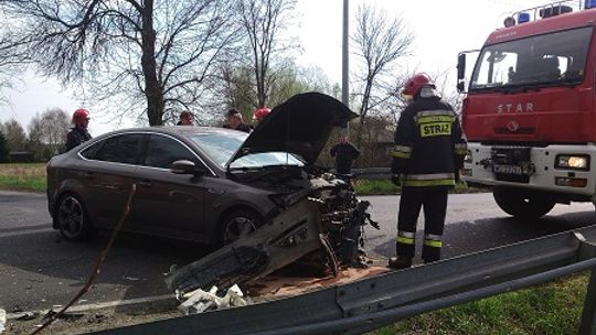 Gm. Borowie: Wypadek w Wilchcie. Są utrudnienia w ruchu