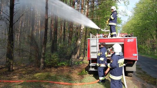 Gm. Miastków Kościelny: Pali się 8 hektarów lasu