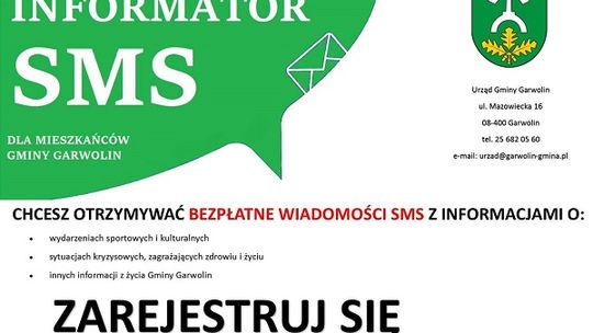 Gmina Garwolin wyśle Ci sms