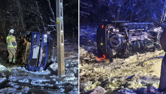 Gołoledź dała o sobie znać. Seria kolizji na drogach powiatu garwolińskiego