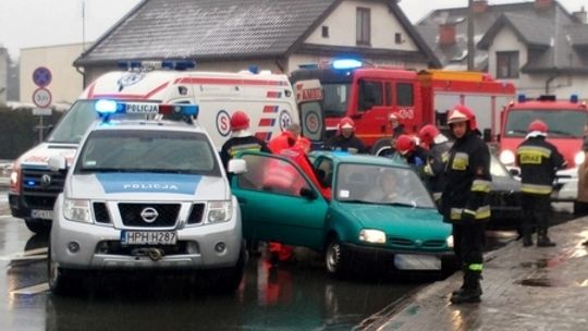 Groźny wypadek na Stacyjnej