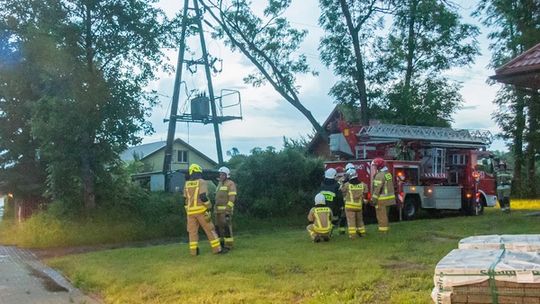 Gwałtowna burza nad powiatem. Część Garwolina bez prądu