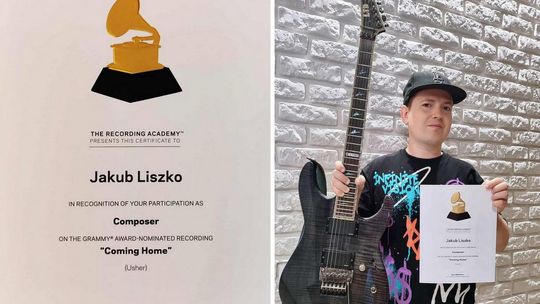 Jakub Liszko z Garwolina z certyfikatem Grammy!