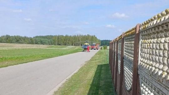 Jazda motocrossem zakończyła się wypadkiem. LPR zabrało dziecko do szpitala