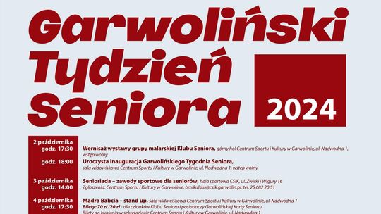 Jesień życia pełna kolorów i energii. Rusza Garwoliński Tydzień Seniora