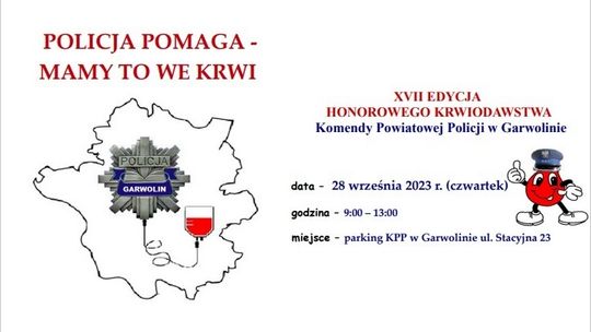 Już w czwartek akcja krwiodawstwa pod komendą