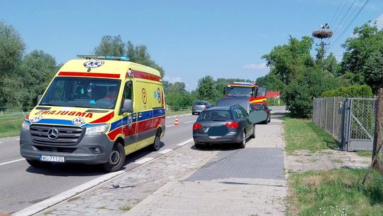 Kolizja na nadwiślance. Przyczyną nieuwaga