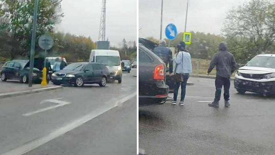 Kolizja w Garwolinie w rejonie węzła S17