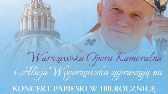 Koncert papieski na 100 lat. W niedzielę w kolegiacie