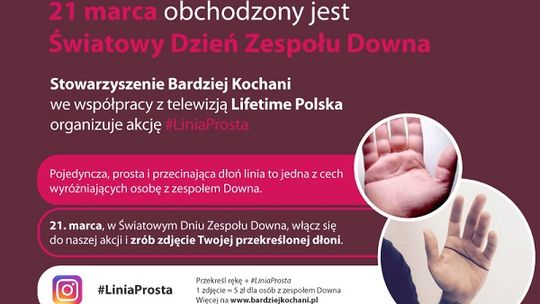 #LiniaProsta - pomocna dłoń dla osób z zespołem Downa