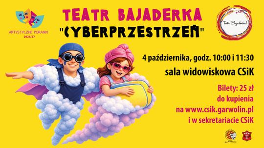 Mamo, tato, idziemy do teatru! Artystyczne Poranki wracają po wakacjach
