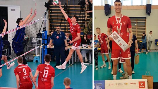 Michał Topór na podium Mistrzostw Polski