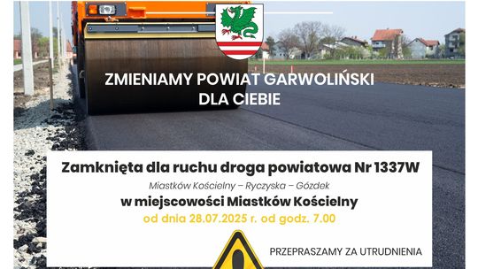 Na cztery miesiące zamknięta droga powiatowa. Rusza budowa nowego mostu