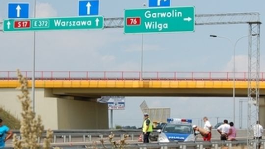 Na obwodnicy płonął samochód