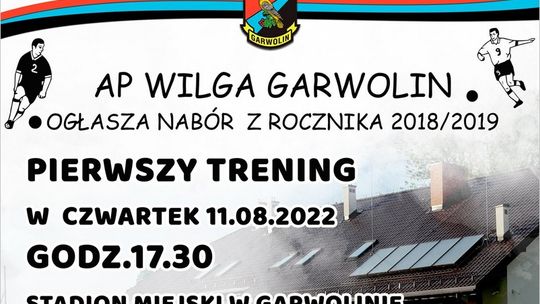 Nabór w Akademii Piłkarskiej Wilgi Garwolin 