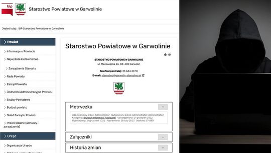 Nieaktualny system BIP Starostwa Powiatowego w Garwolinie. Co z cyberbezpieczeństwem powiatu?