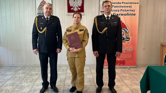 Nowy strażak w garwolińskiej komendzie