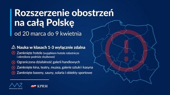 Od 20 marca lockdown w całym kraju