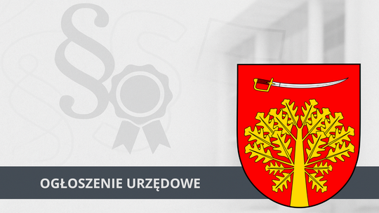 Ogłoszenie Wójta Gminy Sobolew