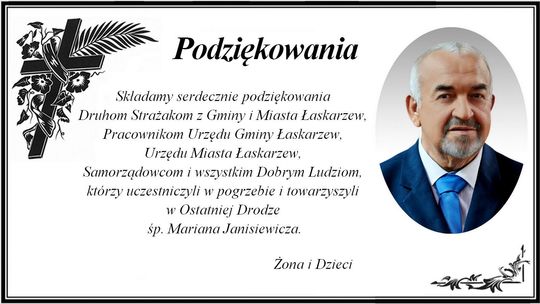 Ostatnia droga śp. Mariana Janisiewicza. Rodzina dziękuje za okazane wsparcie