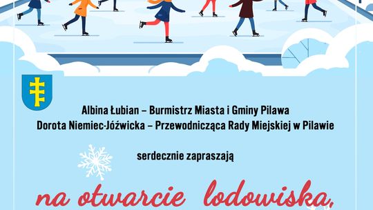 Otwarcie lodowiska w Pilawie na Mikołajki Otwarcie lodowiska w Pilawie na Mikołajki